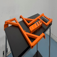 Orange Metal Framing image 1